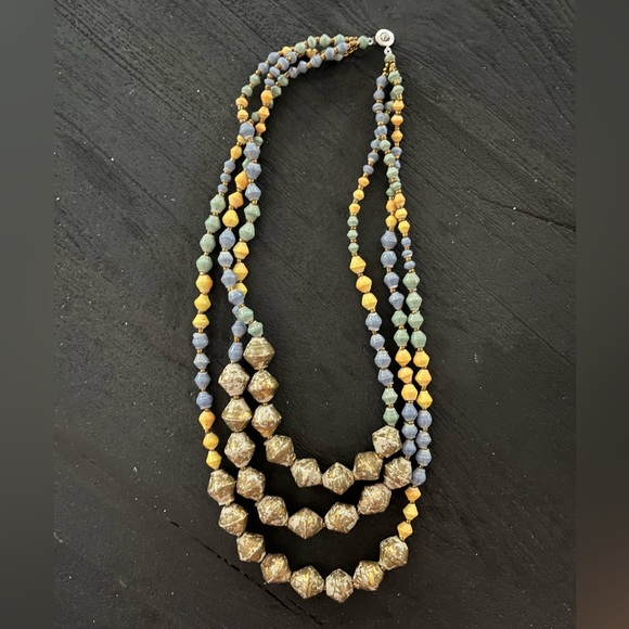 31 Bits Jewelry - 31 bits chunky multiple layer beaded handmade necklace